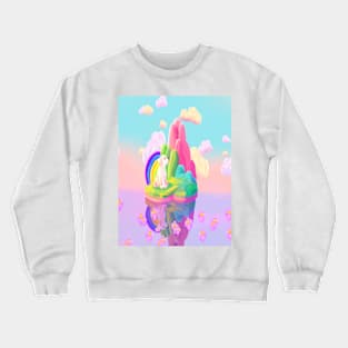 fantasy dog island Crewneck Sweatshirt